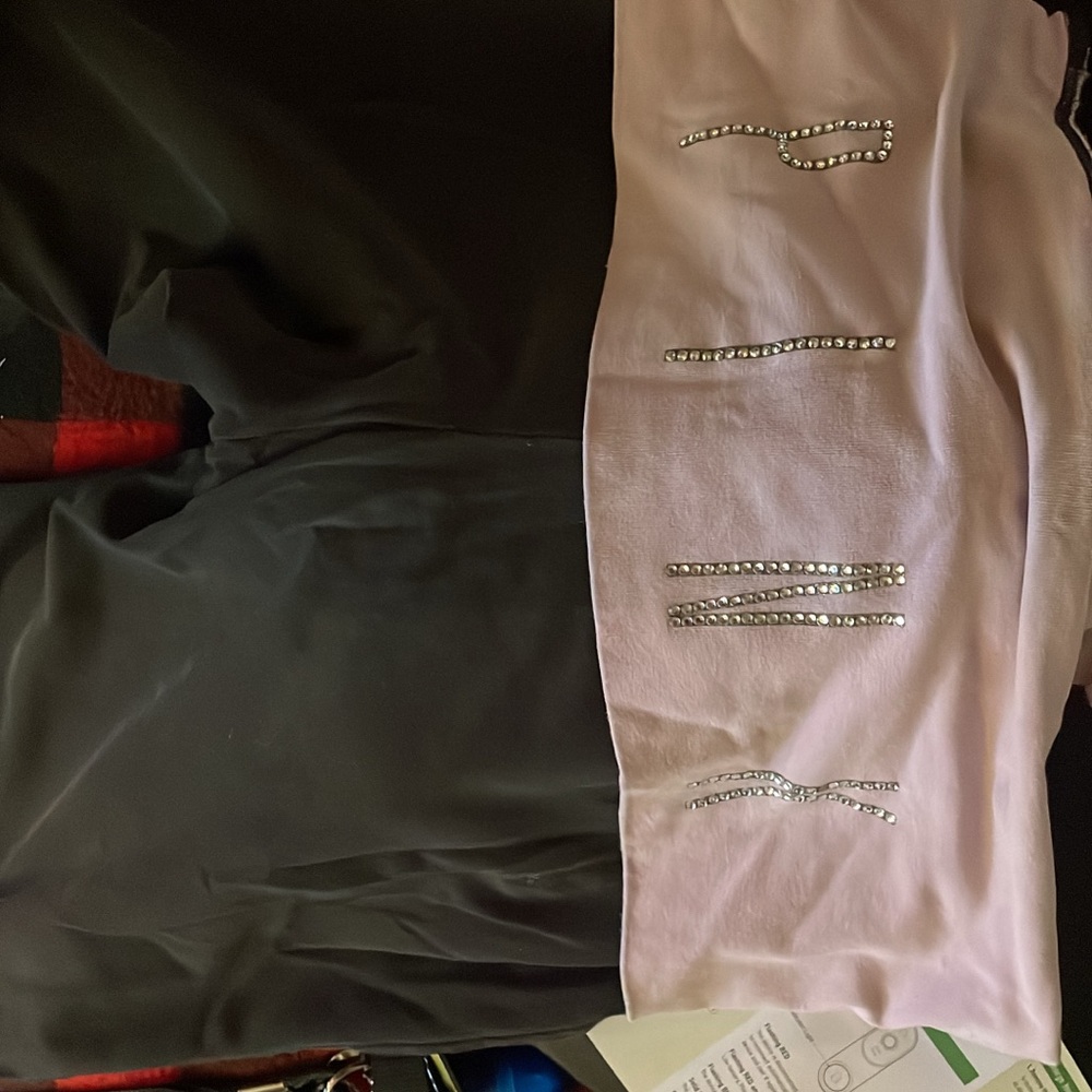 PINK Victoria's Secret Black and Pink Leggings